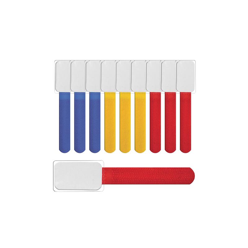 Label-The-Cable Mini LTC 2530 set of 10 mix 4x red 3x blue 3x yellow can vary 