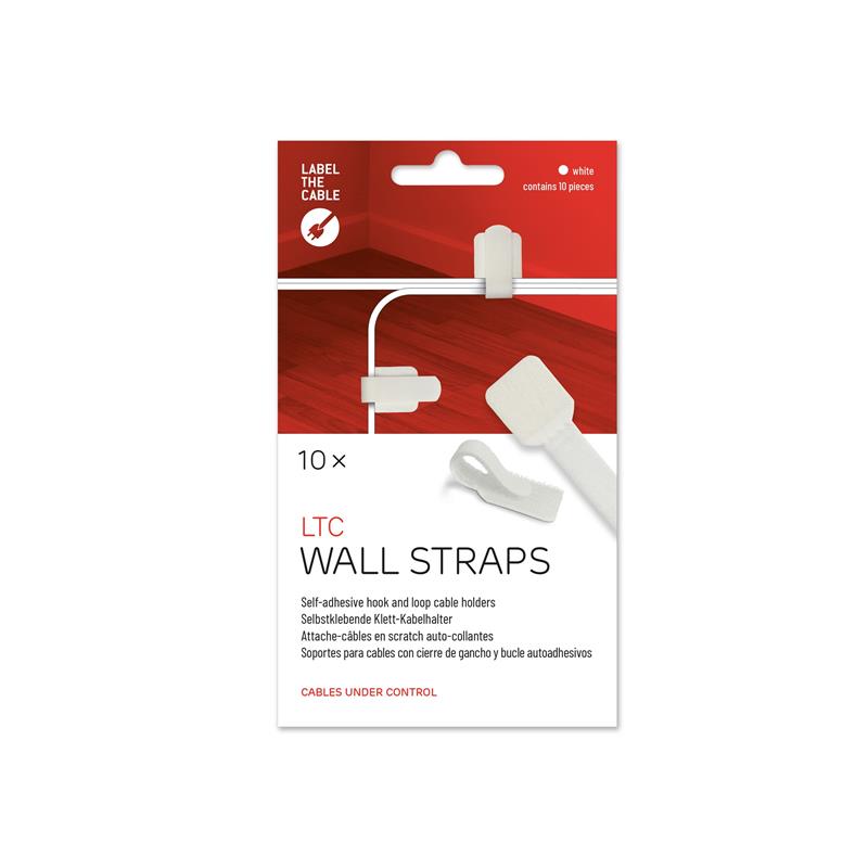 Label-The-Cable Wall LTC 3120 set of 10 white