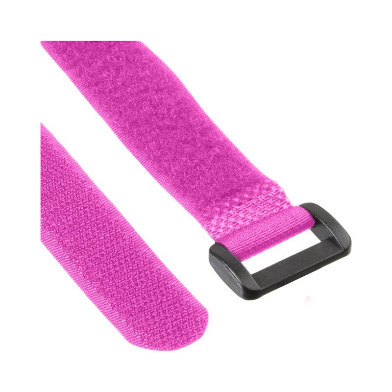 InLine Cable Strips hook-and-loop 20 x 200mm 10 pcs pink