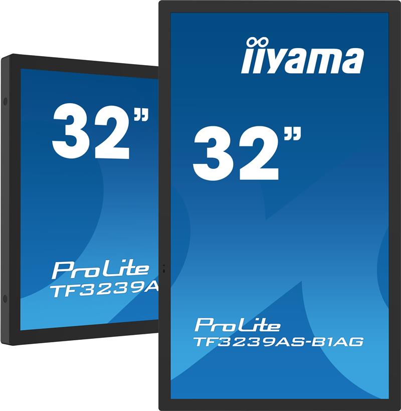 iiyama TF3239AS-B1AG beeldkrant Digitale signage flatscreen 80 cm (31.5"") LED 500 cd/m² 2.4K Ultra HD Zwart Touchscreen Type processor Android 24/7