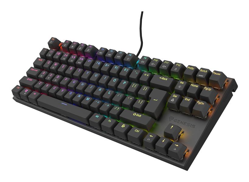 GENESIS Thor 303 TKL toetsenbord Gamen USB QWERTY Amerikaans Engels Zwart