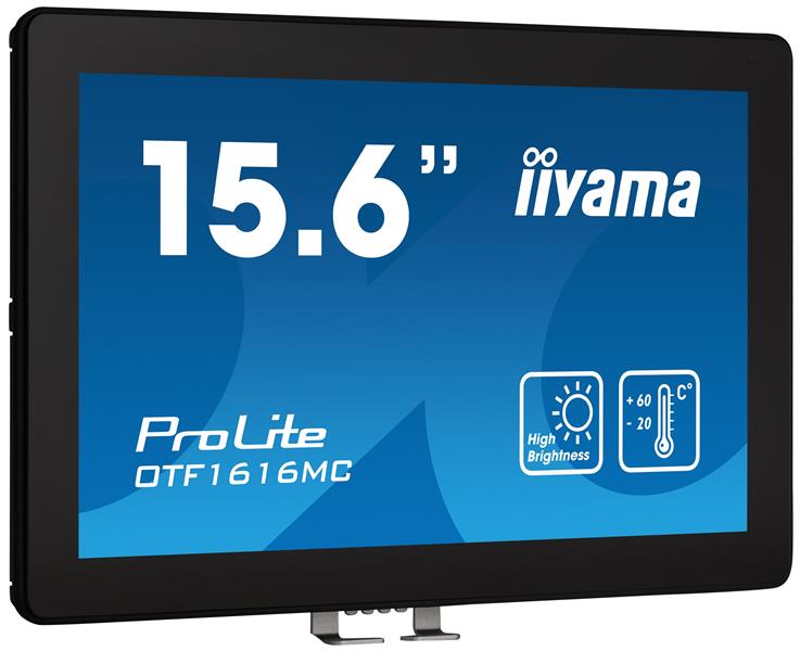 iiyama ProLite OTF1616MC-B1 computer monitor 39,6 cm (15.6"") 1920 x 1080 Pixels Full HD Touchscreen Zwart