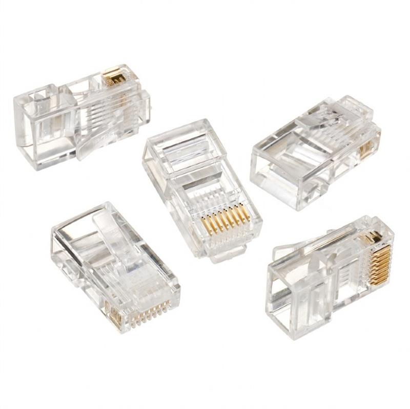 Gembird UTP connector 8-pins 8P8C RJ45 voor CAT5 100 stuks *RJ45M