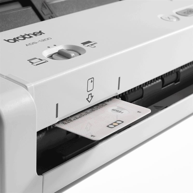 Brother ADS-1200 scanner 600 x 600 DPI ADF-scanner Zwart, Wit A4