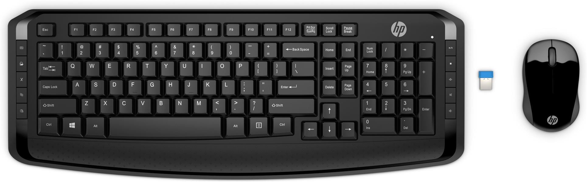 HP 300 toetsenbord RF Draadloos Zwart