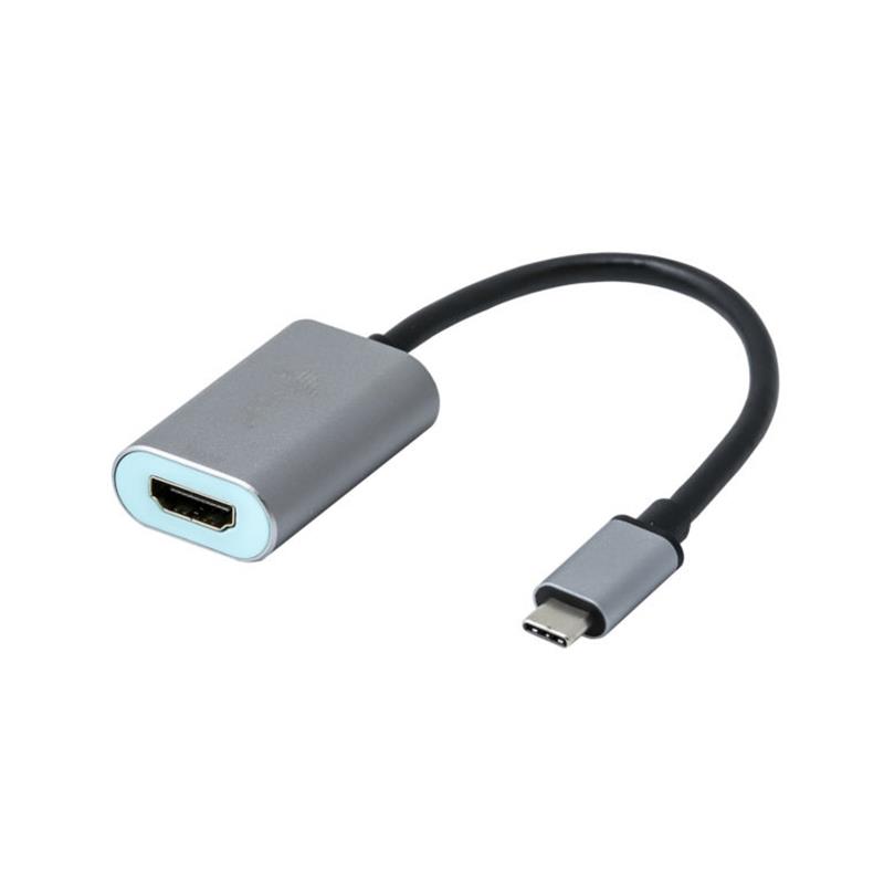 i-tec Metal C31METALHDMI60HZ video kabel adapter 0,15 m USB Type-C HDMI Grijs, Turkoois