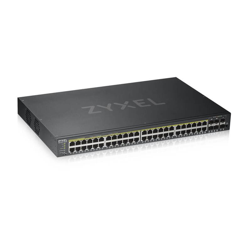 Zyxel GS1920-48HPV2 Managed Gigabit Ethernet (10/100/1000) Zwart Power over Ethernet (PoE)