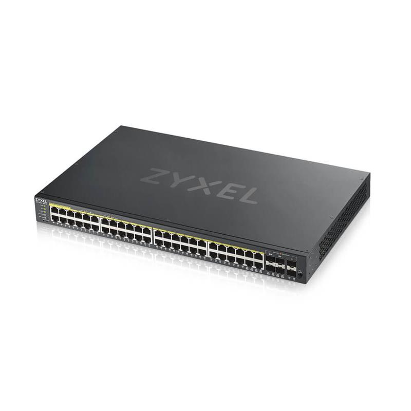 Zyxel GS1920-48HPV2 Managed Gigabit Ethernet (10/100/1000) Zwart Power over Ethernet (PoE)
