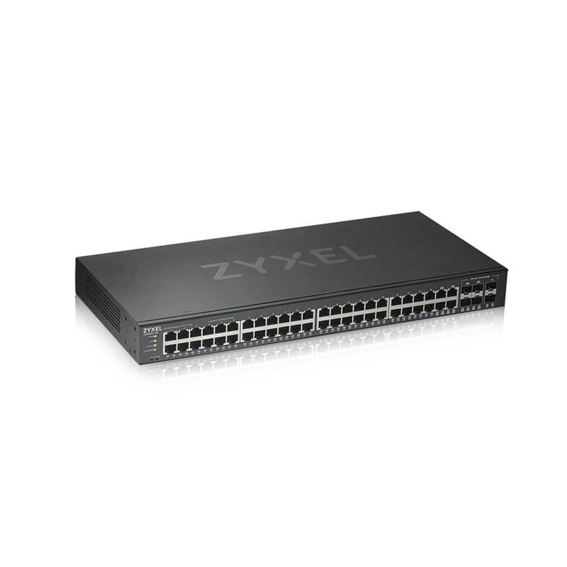 Zyxel GS1920-48V2 Managed Gigabit Ethernet (10/100/1000) Zwart