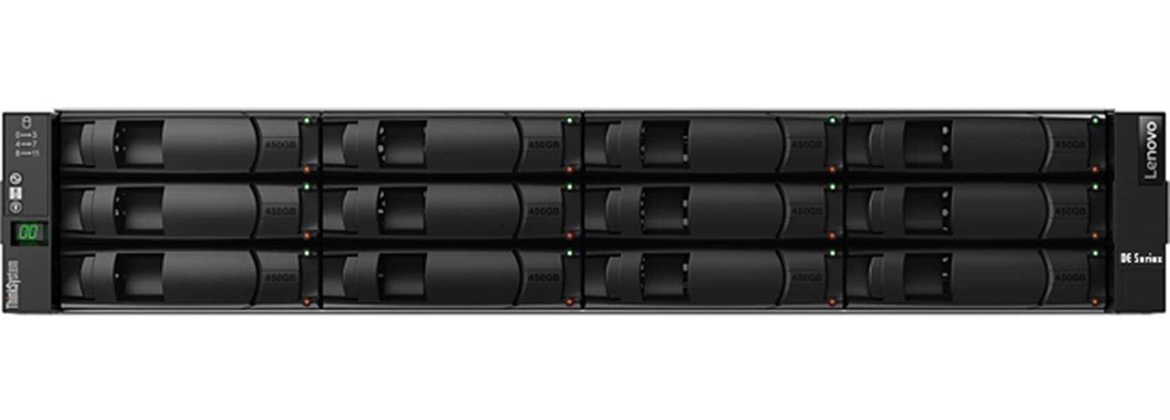 Lenovo ThinkSystem DE2000H disk array Rack (2U) Zwart
