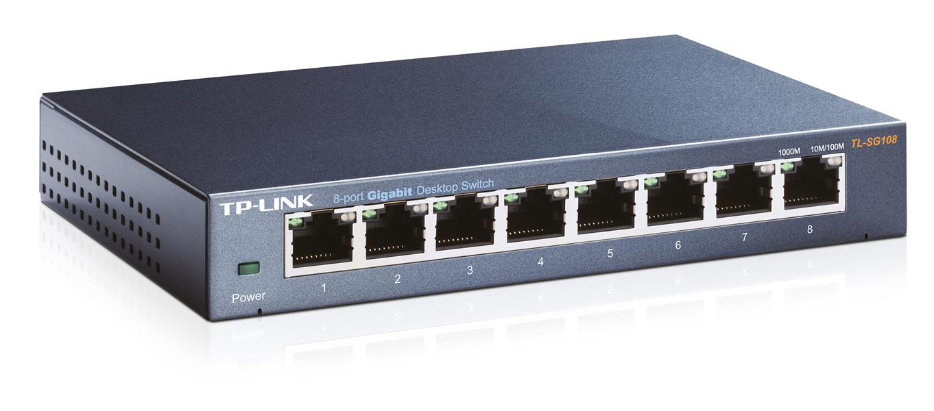 TP-LINK TL-SG108 netwerk-switch Unmanaged Zwart