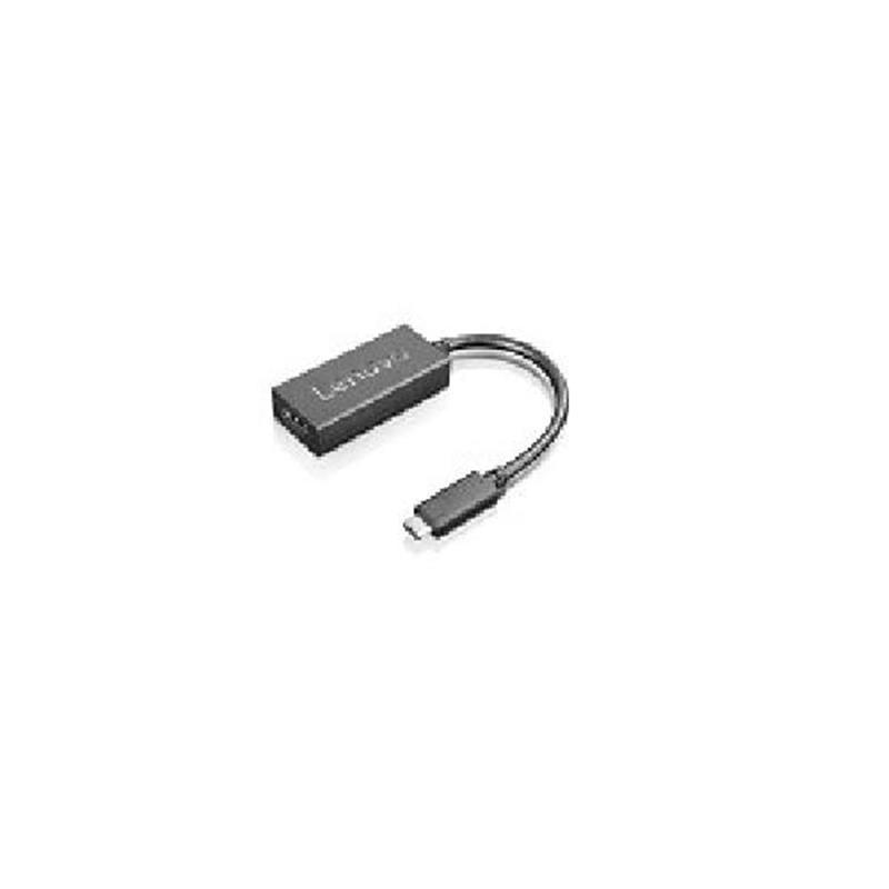Lenovo 4X90R61022 video kabel adapter 0,24 m USB Type-C HDMI Type A (Standaard) Zwart