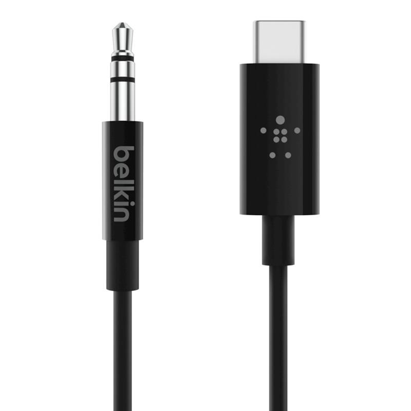 Belkin RockStar™ 3.5mm Audio Cable with USB-C™ Connector audio kabel USB C Zwart