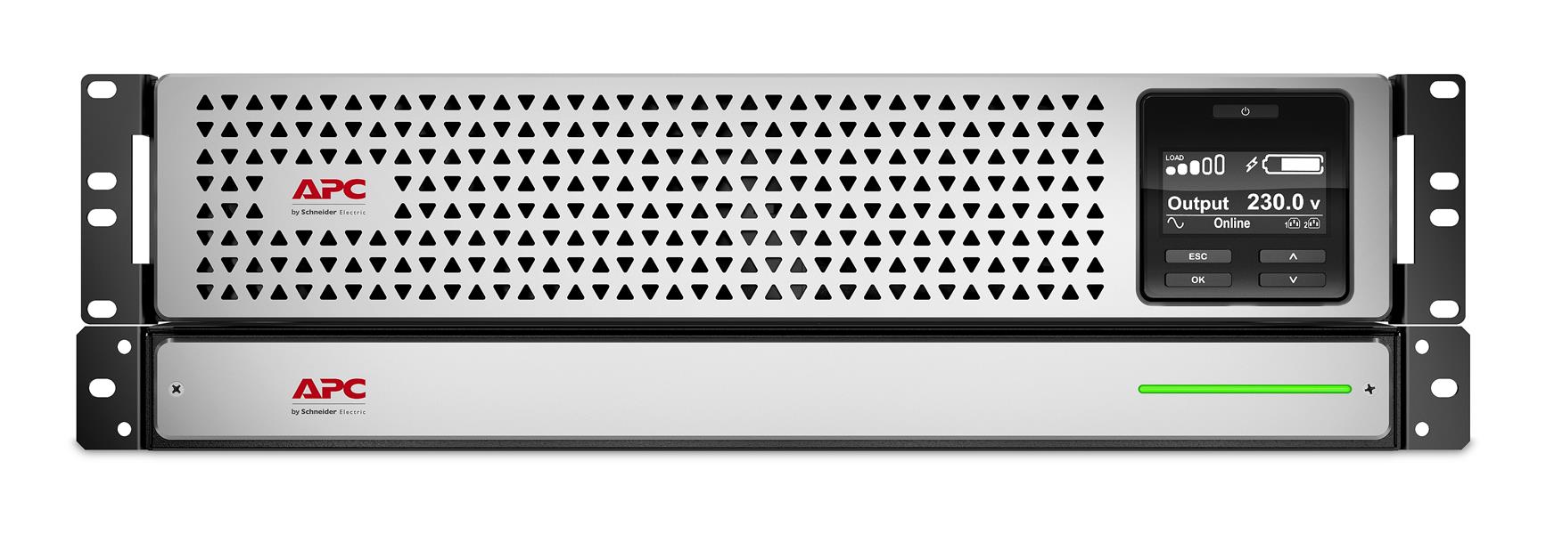 APC Smart-UPS Li-Ion SRTL3000RMXLI-NC Noodstroomvoeding - 3000VA, 6x C13 & 2x C19, USB, rack/tower convertible