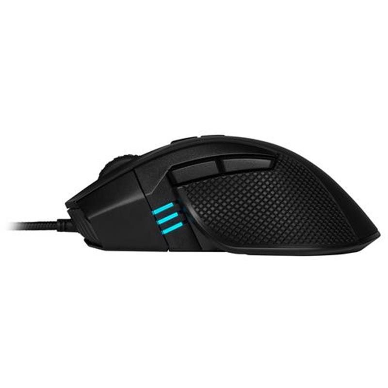 Corsair IRONCLAW RGB muis USB Type-A 18000 DPI Rechtshandig