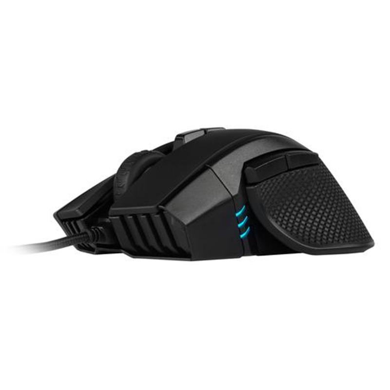 Corsair IRONCLAW RGB muis USB Type-A 18000 DPI Rechtshandig