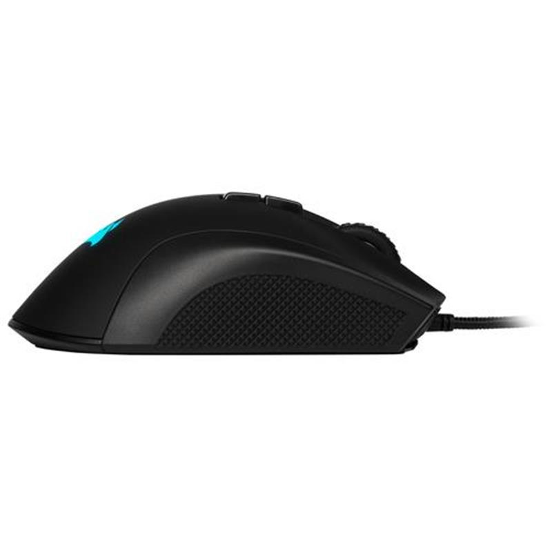 Corsair IRONCLAW RGB muis USB Type-A 18000 DPI Rechtshandig