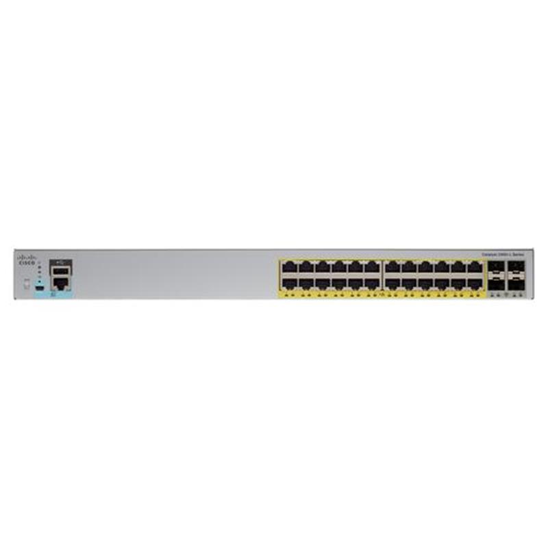 Cisco Catalyst 2960-L Managed L2 Gigabit Ethernet (10/100/1000) Power over Ethernet (PoE) 1U Grijs