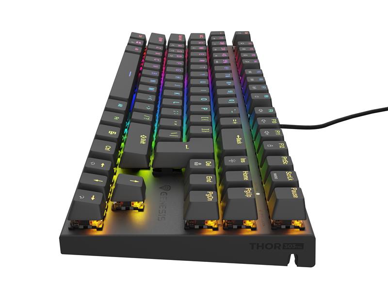 GENESIS Thor 303 TKL toetsenbord Gamen USB QWERTY US International Zwart