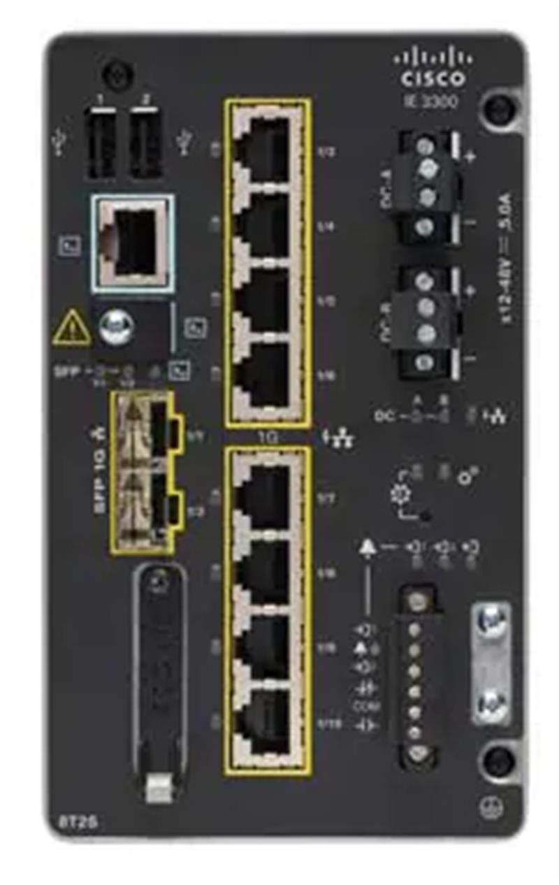 Cisco Catalyst IE-3300-8T2S-E netwerk-switch Managed L2 Gigabit Ethernet (10/100/1000) Zwart