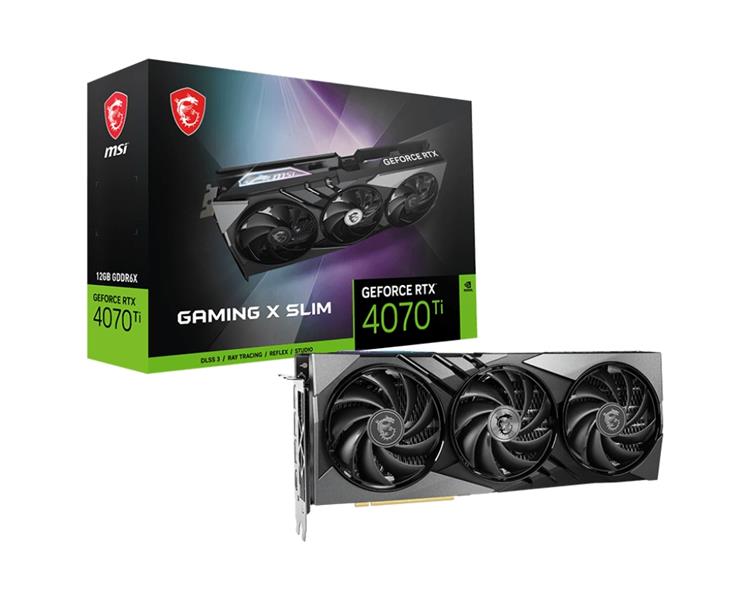 MSI GEFORCE RTX 4070 TI GAMING X SLIM 12G videokaart NVIDIA 12 GB GDDR6X