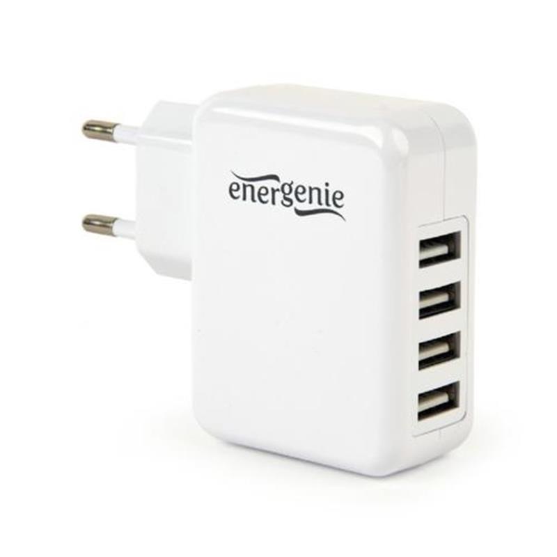 EnerGenie universele USB lader 15 Watt 3 1 A 4 uitgangsaansluitingen 4 x USB - wit