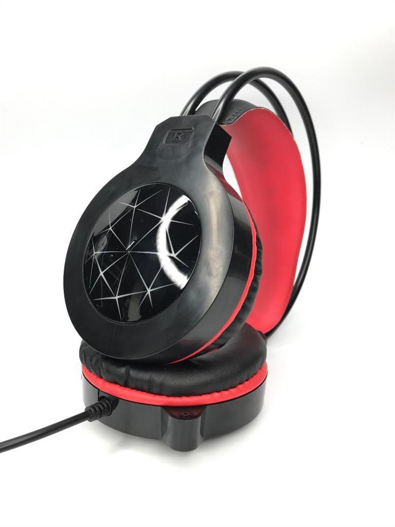 Varr VH6010B hoofdtelefoon/headset Bedraad Hoofdband Gamen Zwart, Rood