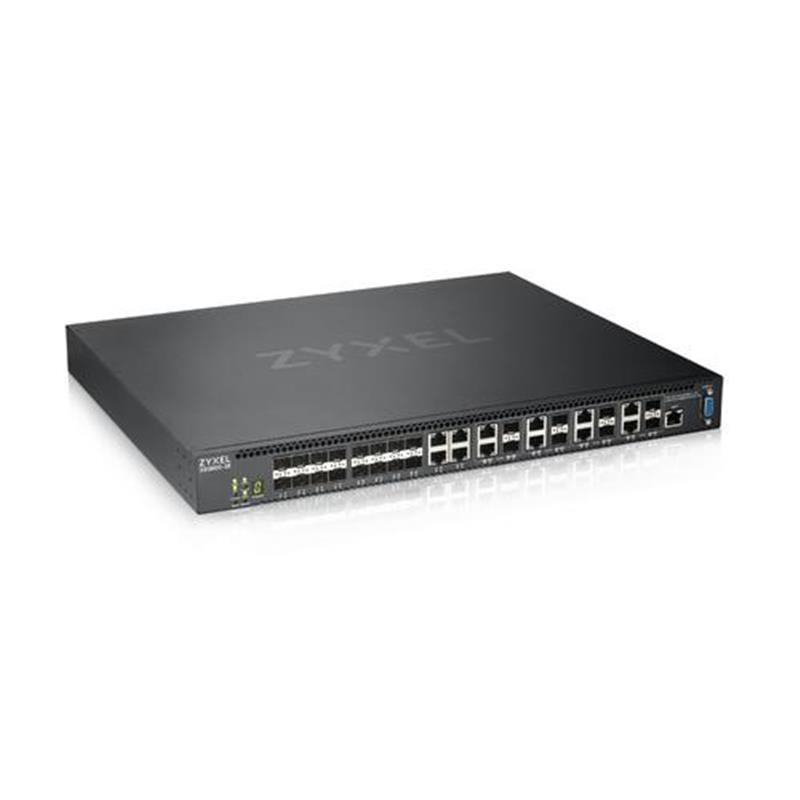 Zyxel XS3800-28 Managed L2+ 10G Ethernet (100/1000/10000) Zwart