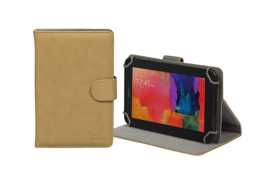 RivaCase Universele Tablet hoes 7 Inch (o.a. Samsung Galaxy Tab, Acer, Asus,Lenovo, Alacatel) - Beige
