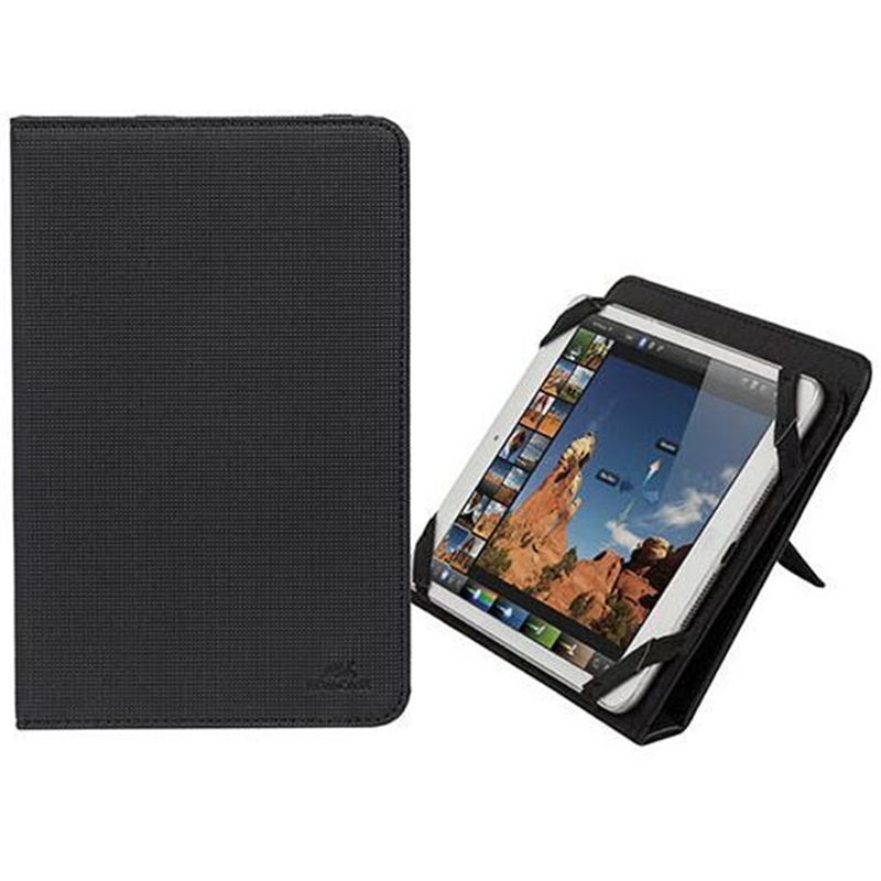 RivaCase Universele Tablet hoes + Standaard 8 Inch (iPad mini 3, Acer) - Zwart