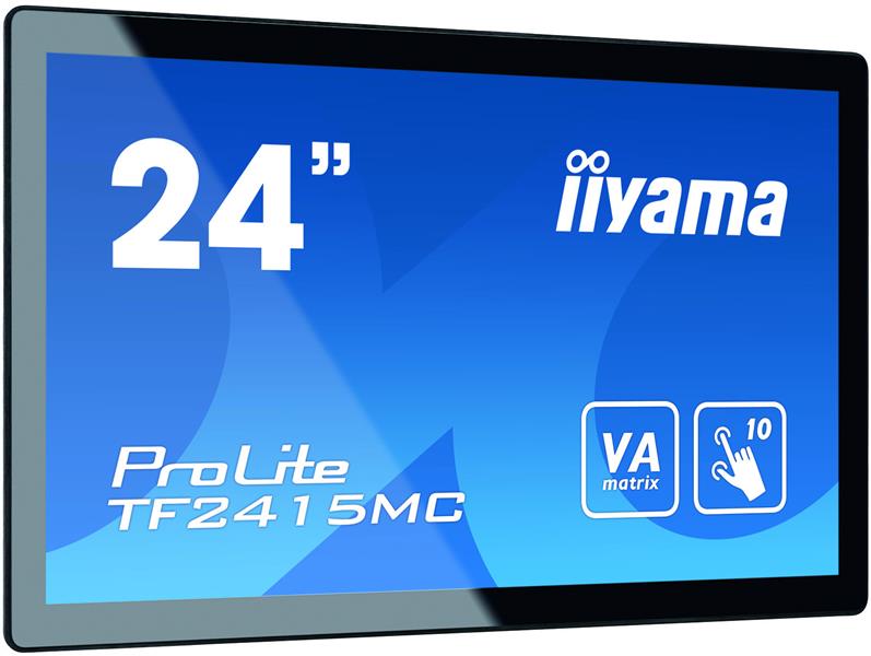 iiyama ProLite TF2415MC-B2 touch screen-monitor 60,5 cm (23.8"") 1920 x 1080 Pixels Zwart Multi-touch Multi-gebruiker