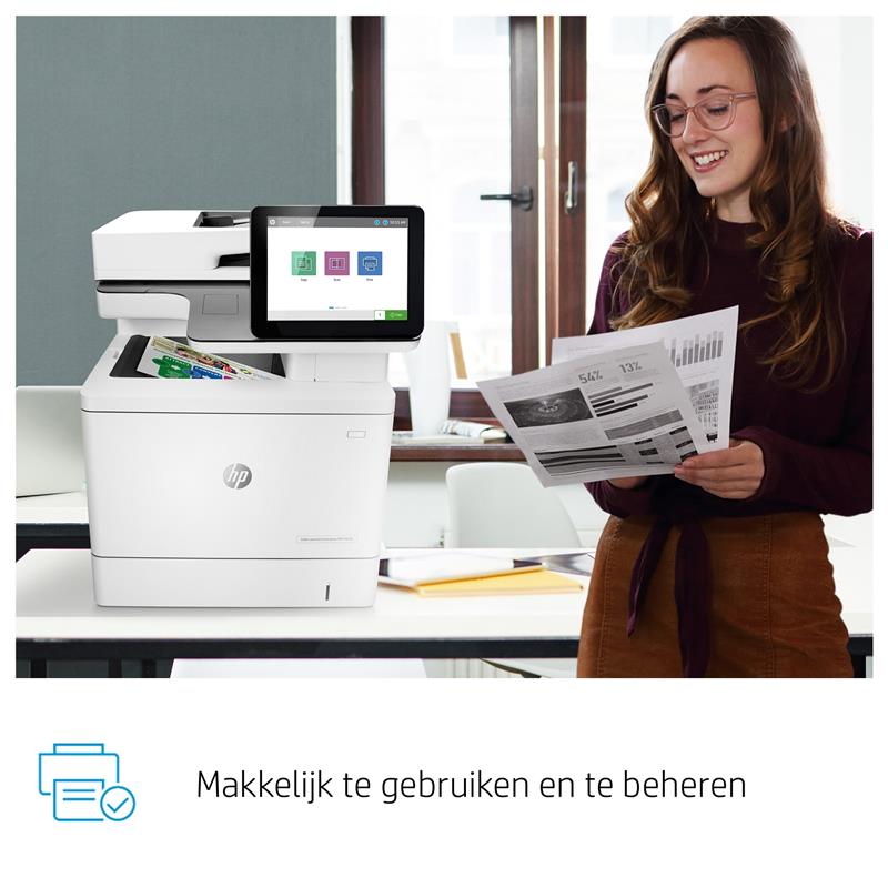 HP Color LaserJet Enterprise MFP M578dn, Kleur, Printer voor Afdrukken, kopiëren, scannen, faxen (optie), Dubbelzijdig printen; Automatische invoer vo