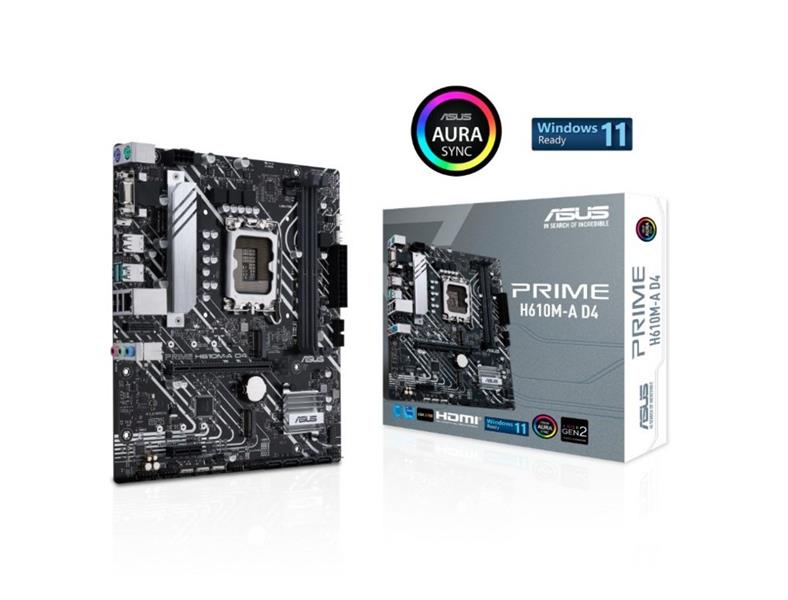 ASUS PRIME H610M-A D4 Intel H610 LGA 1700 micro ATX