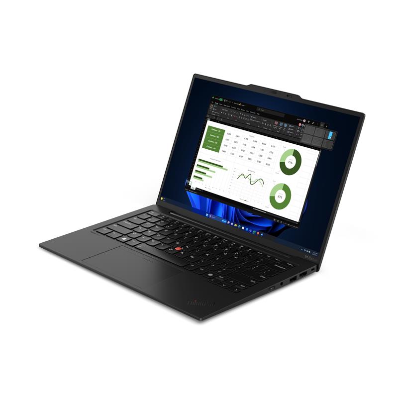 Lenovo ThinkPad X1 Carbon Intel Core Ultra 7 155U Laptop 35,6 cm (14"") WUXGA 16 GB LPDDR5x-SDRAM 512 GB SSD Wi-Fi 6E (802.11ax) Windows 11 Pro Zwart