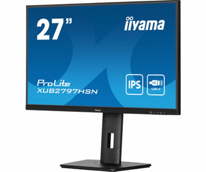 iiyama ProLite XUB2797QSU-B1 computer monitor 61 cm (24"") 2560 x 1440 Pixels Wide Quad HD LED Zwart