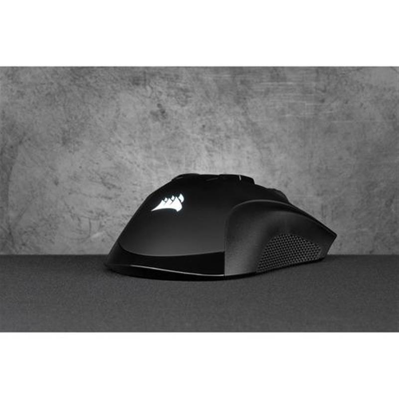 Corsair IRONCLAW RGB muis RF Wireless Bluetooth USB Type-A Optisch 18000 DPI Rechtshandig