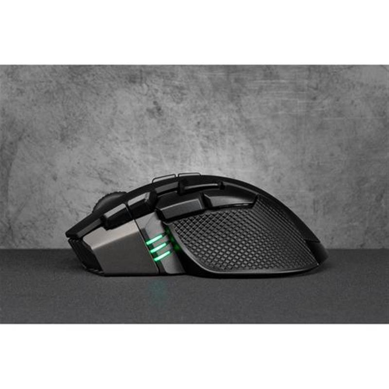 Corsair IRONCLAW RGB muis RF Wireless Bluetooth USB Type-A Optisch 18000 DPI Rechtshandig