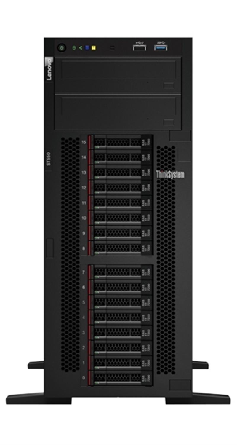 Lenovo ThinkSystem ST550 server Tower Intel® Xeon® Silver 4214 2,2 GHz 16 GB DDR4-SDRAM 550 W