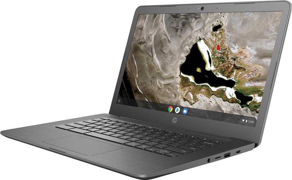 HP Chromebook 14A G5 Grijs 35,6 cm (14"") 1920 x 1080 Pixels Touchscreen 7th Generation AMD A4-Series APUs 4 GB DDR4-SDRAM 32 GB eMMC Wi-Fi 5 (802.11a
