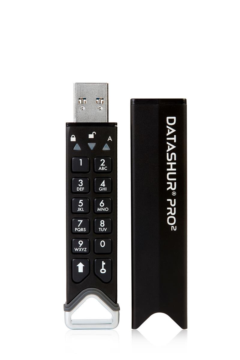 iStorage datAshur PRO2 USB flash drive 8 GB USB Type-A 3.2 Gen 2 (3.1 Gen 2) Zwart