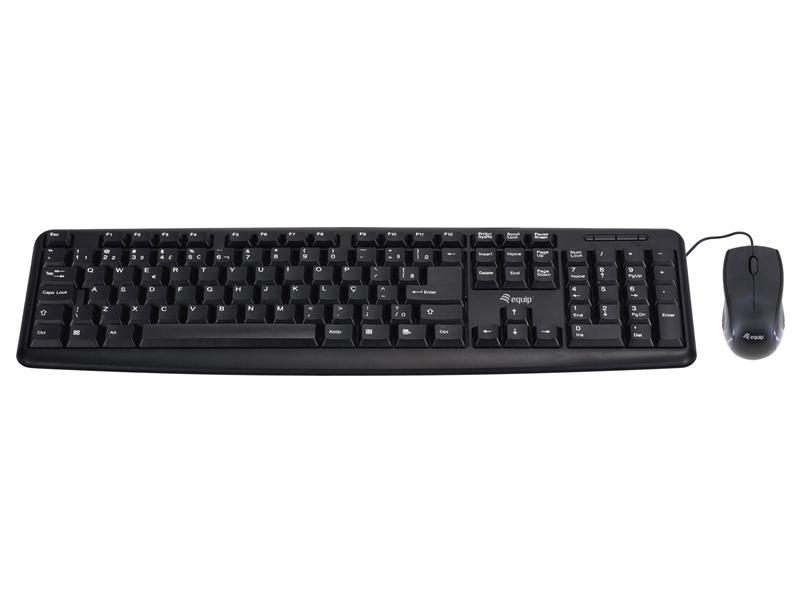 Equip 245200 toetsenbord USB QWERTY Duits Zwart