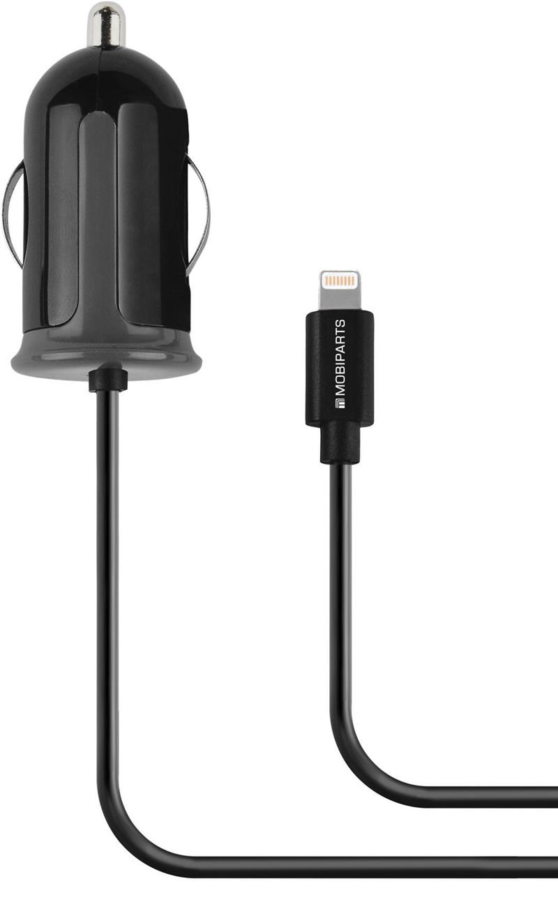 Mobiparts Car Charger Apple Lightning 2.4A Black