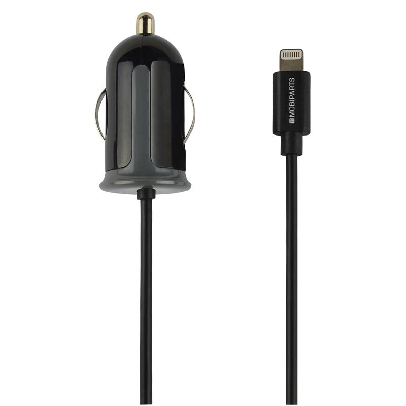 Mobiparts Car Charger Apple Lightning 2.4A Black