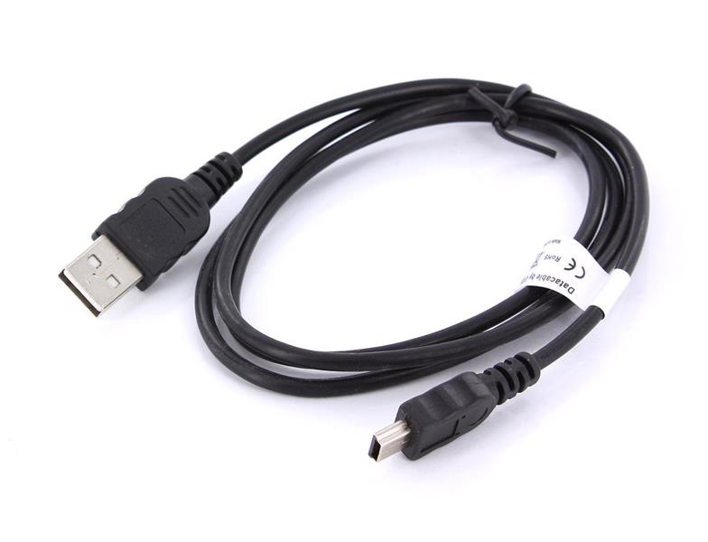 Mobiparts Mini USB to USB Cable 2.4A 1m Black