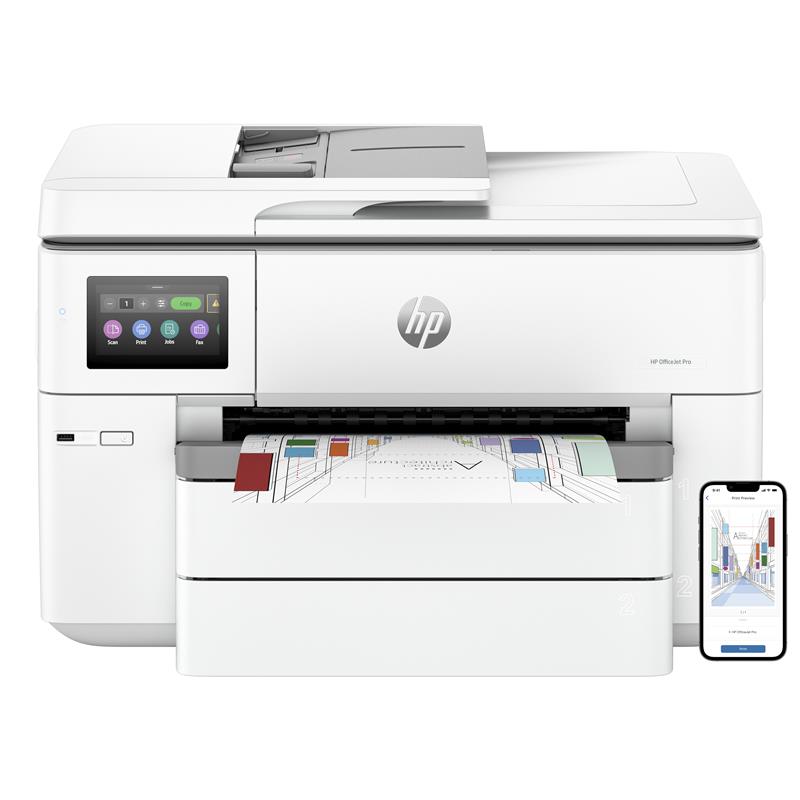 HP OfficeJet Pro HP 9730e Wide Format All-in-One Printer, Kleur, Printer voor Kleine kantoren, Printen, kopiëren, scannen, HP+; HP Instant Ink eligibl