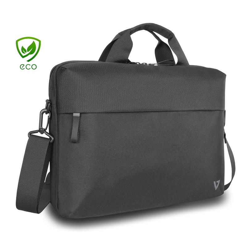 V7 CTP16-ECO2 laptoptas 39,6 cm (15.6"") Aktetas Zwart