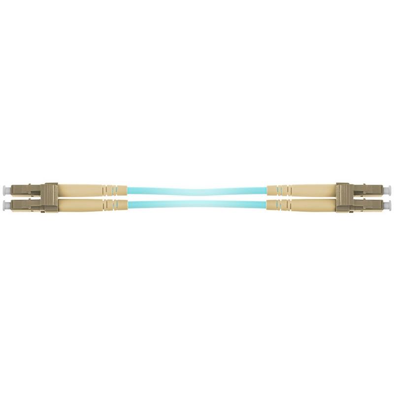 ACT RL3400 Glasvezel kabel 0,5 m 2x LC OM3 Aqua-kleur