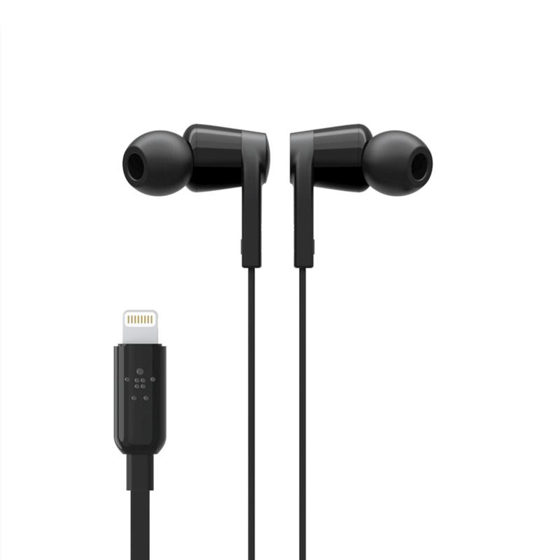 Belkin ROCKSTAR™ in-ear oordopjes met USB-C connector - Zwart