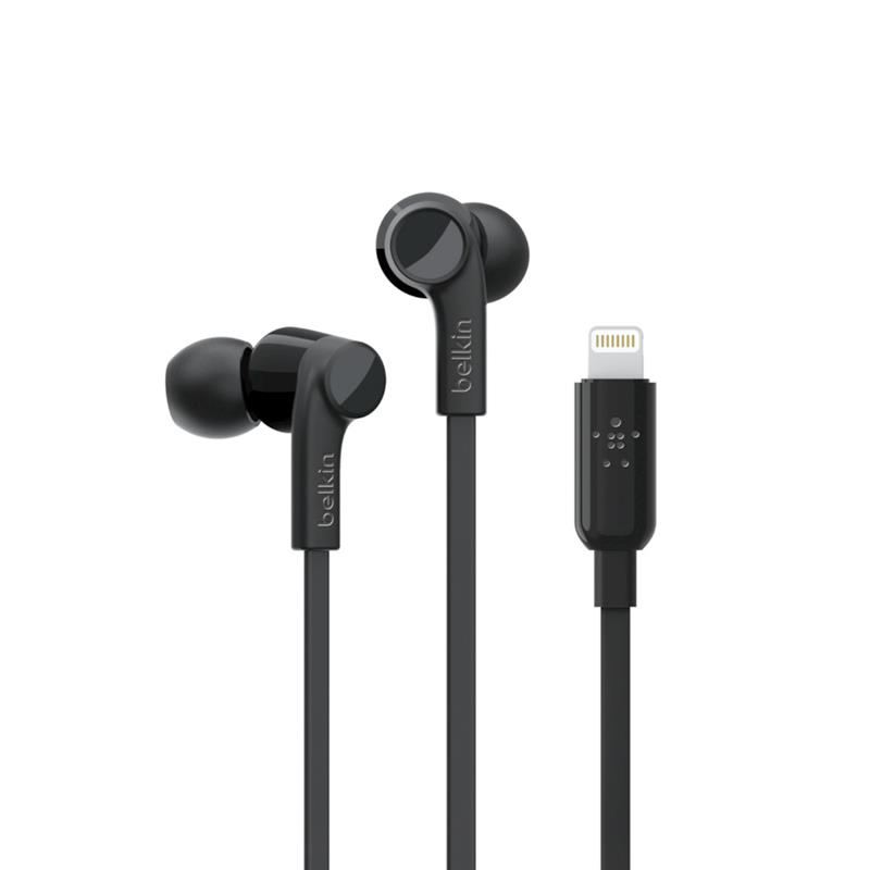 Belkin ROCKSTAR™ in-ear oordopjes met USB-C connector - Zwart