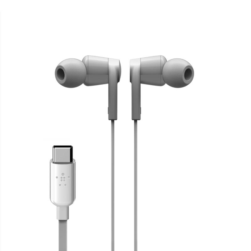 Belkin ROCKSTAR™ in-ear oordopjes met USB-C connector - Wit